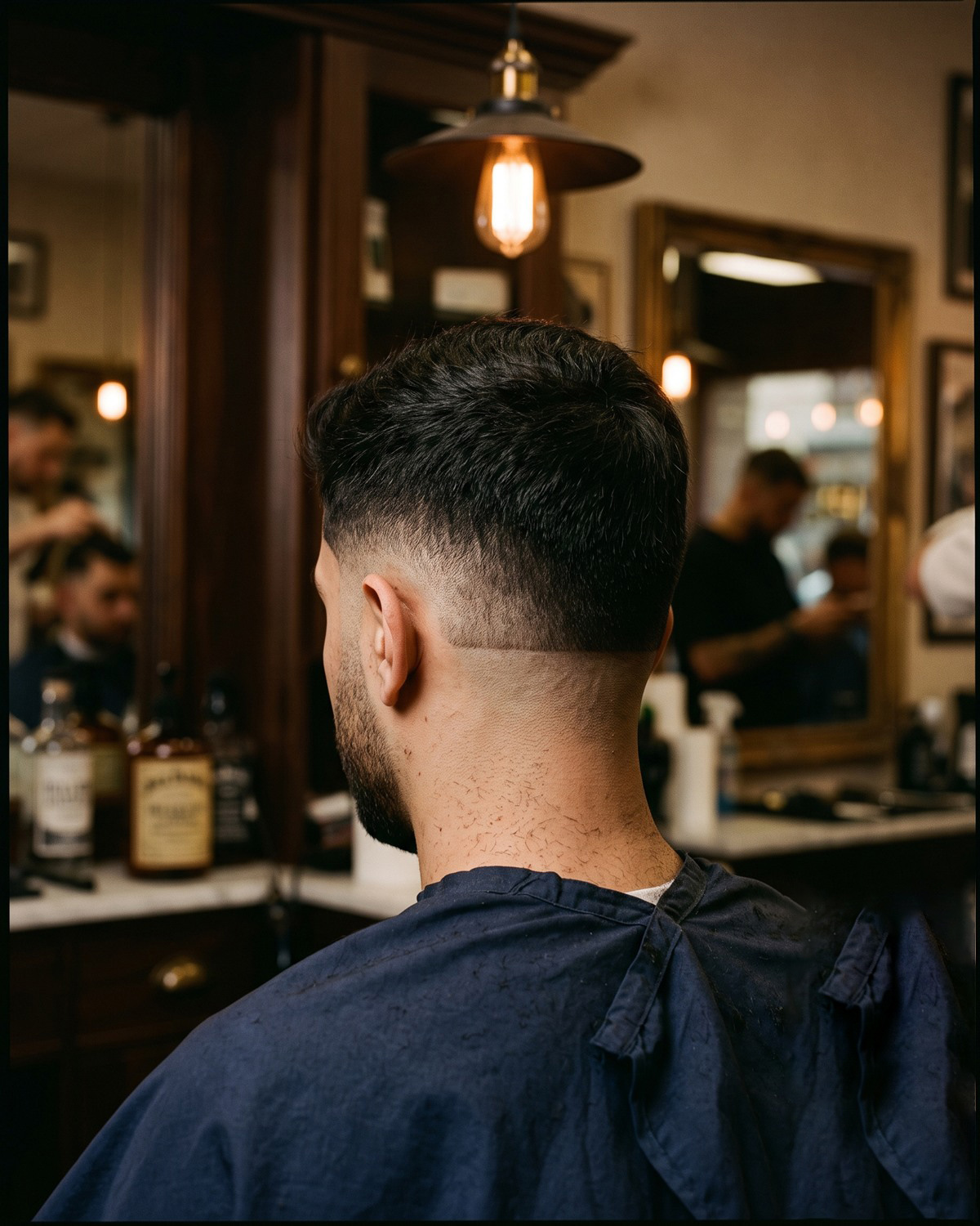 فید کوتاه با خط‌گیری تیغ
